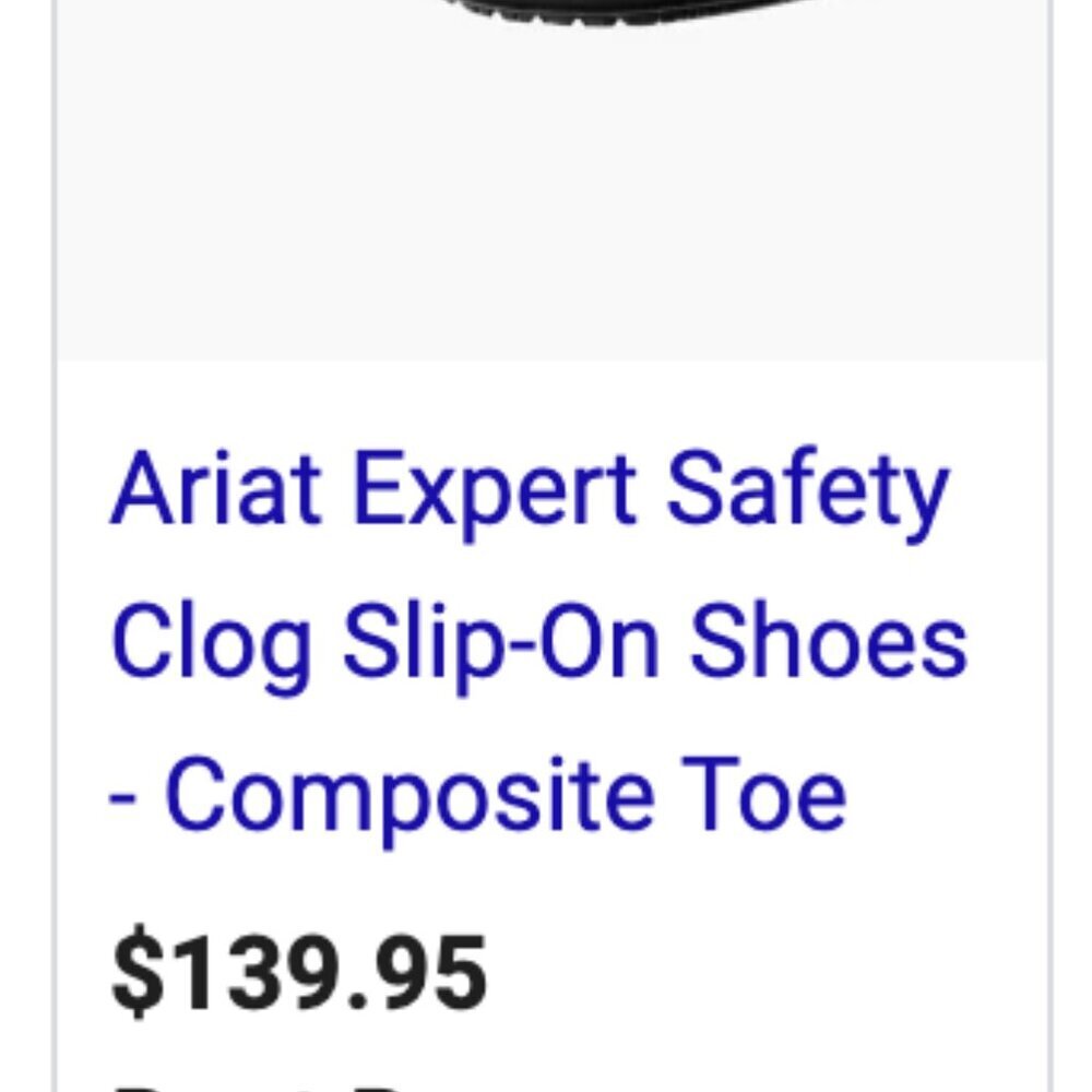 Ariat Expert Safety Clogs Slip On Shoes Composite Toe Leather Black Womens 10 - Picture 11 of 12